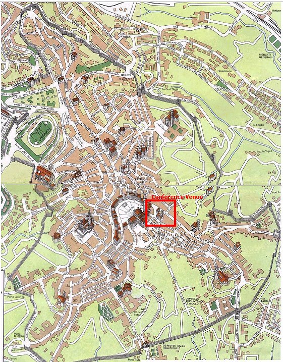 Map of Siena: